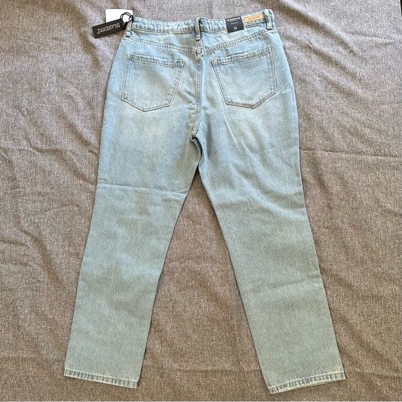 BlankNYC Madison Distressed High Rise Crop Jeans NWT - Picture 4 of 5